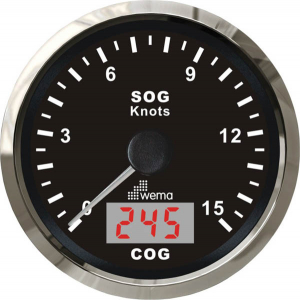 Wema Speedometer 15 kn Sort RF